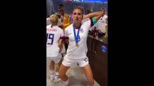 Sexy Alex Morgan Celebrating the 2019 World Cup Victory
