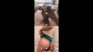 Big Ass in Teal Panties makes Big Cock Cum(Part 2) (Omegle Videochat)