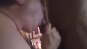 MILF Eating Young BBC Cum. Nut in my Mouth