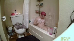 Spy on Teen's Casual Bath Time