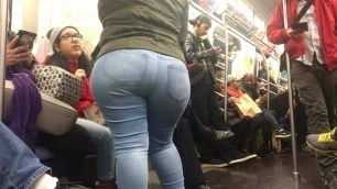 Super Wide Booty Milf on Train pt 3