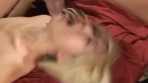 Blonde Asian whore loves anal