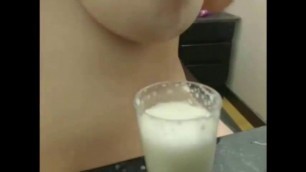Filling glass of milk cow live - pornogozo.com