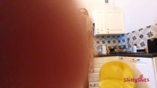 Hot Anal with beautiful girl in the kitchen