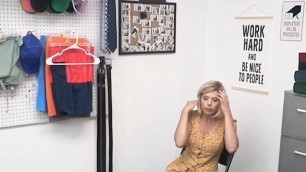 Shoplyfter Mylf - Blonde Milf Caught Stashing Garments Brought To Backroom For Questioning