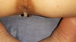 after a good blowjob, I take it in the ass with creampie!