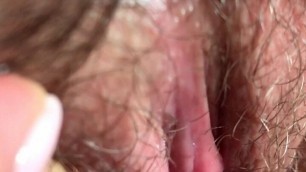 Gentle Stimulation of the Clitoris with a Cock. Penetration. Sperm Fountain. Female Orgasm. Close-up.