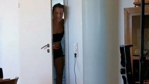 nervous German amateur milf at her first porn casting