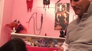 Horny dude gets to fuck a busty slut In the sex shop